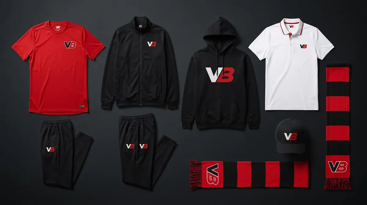Vereinskleidung mit Logo, Nummer und Namen – Trikots, Hoodies und Jacken im Set